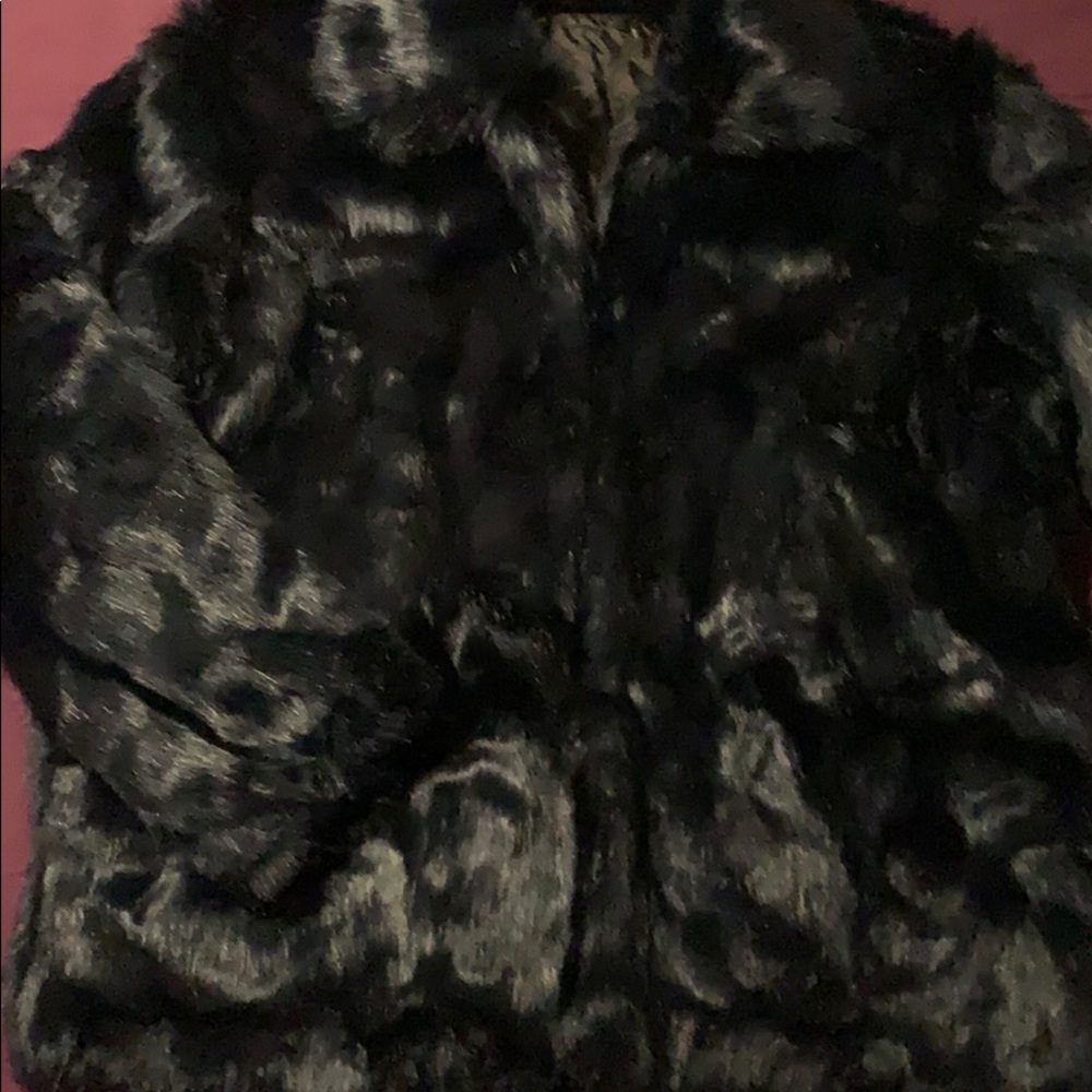 Deep Blue Faux Fur Boomer